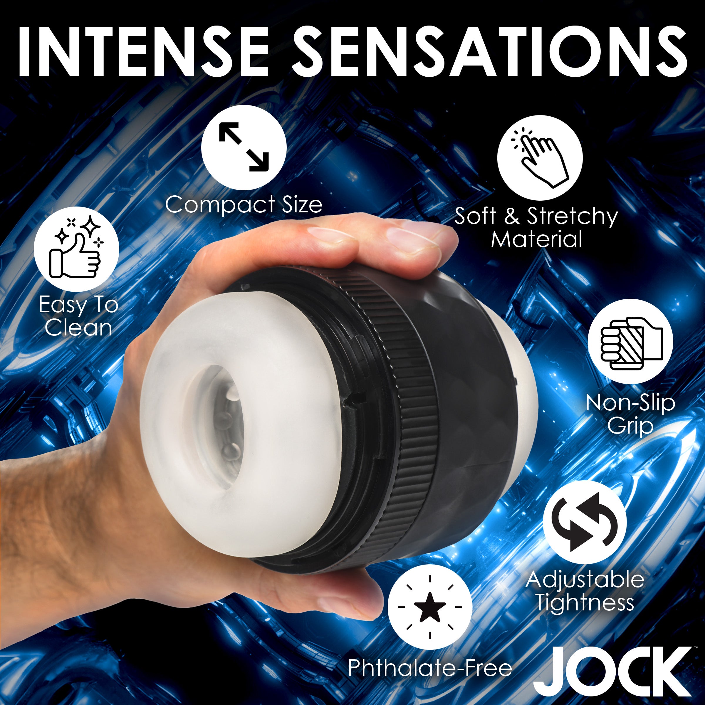 Jock Tightening Masturbator Black