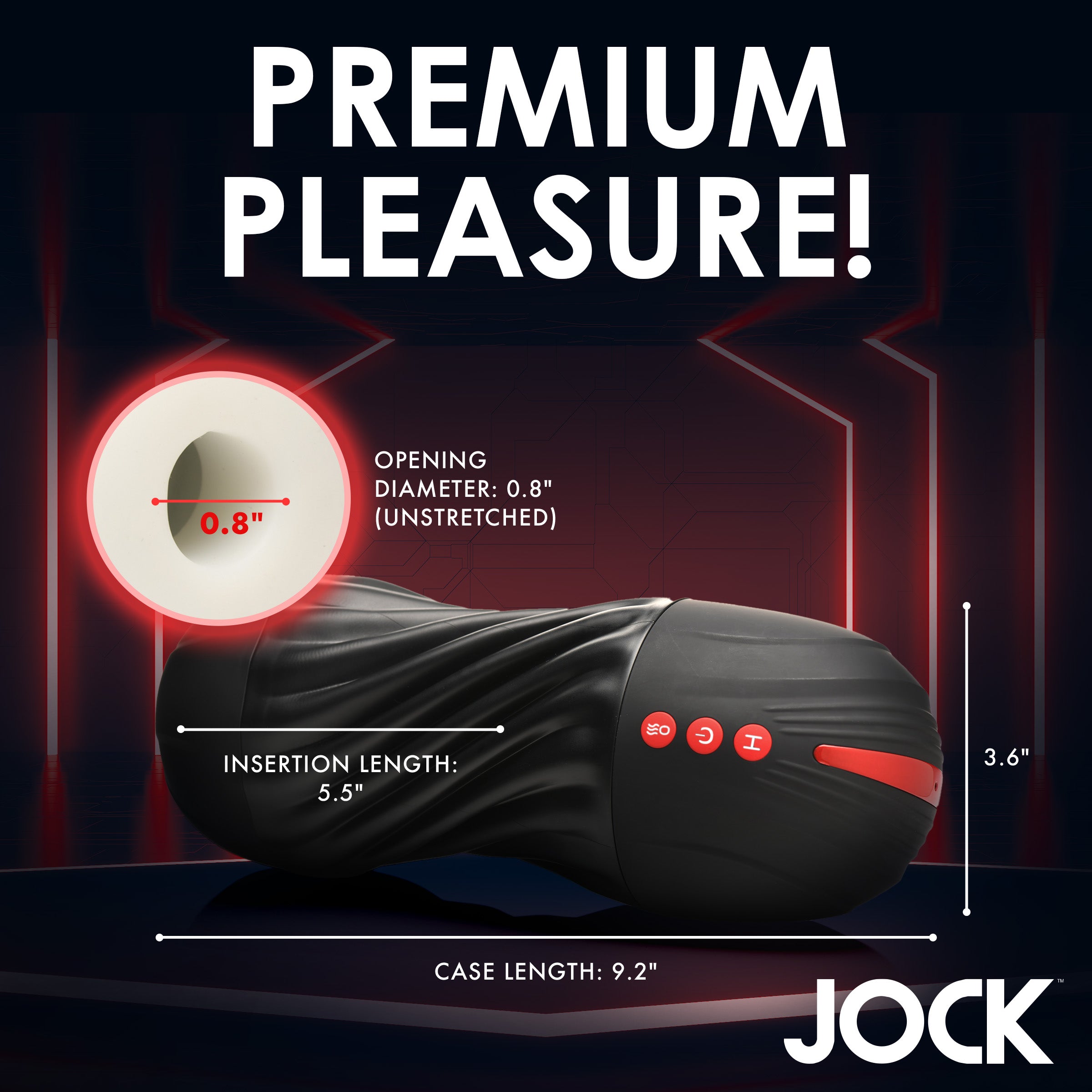 Jock Sucking and Vibrating Masturbator Black