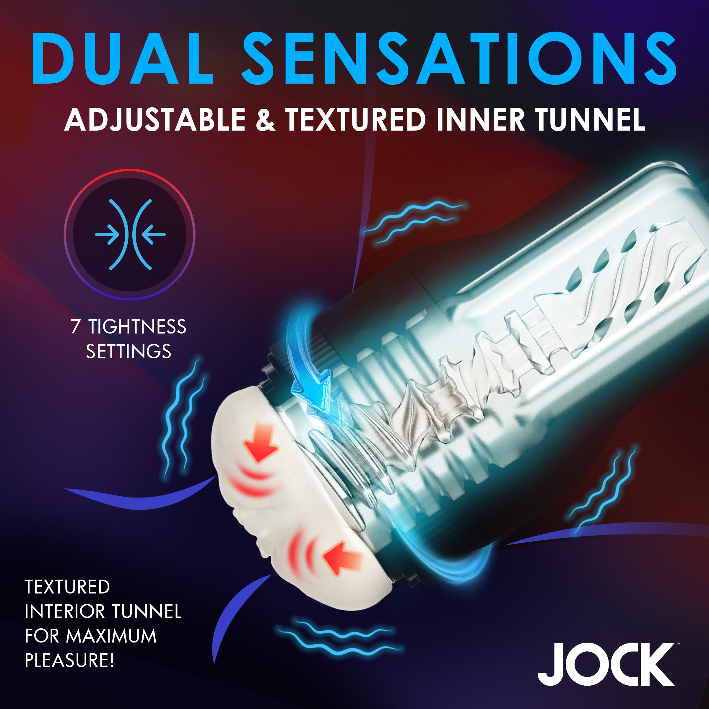 Jock Tightening and Vibrating Masturbator Black