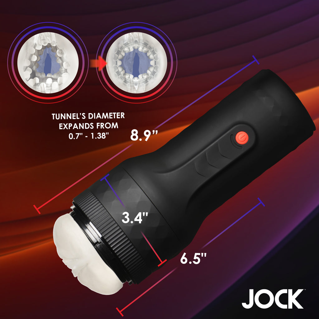 Jock Tightening and Vibrating Masturbator Black