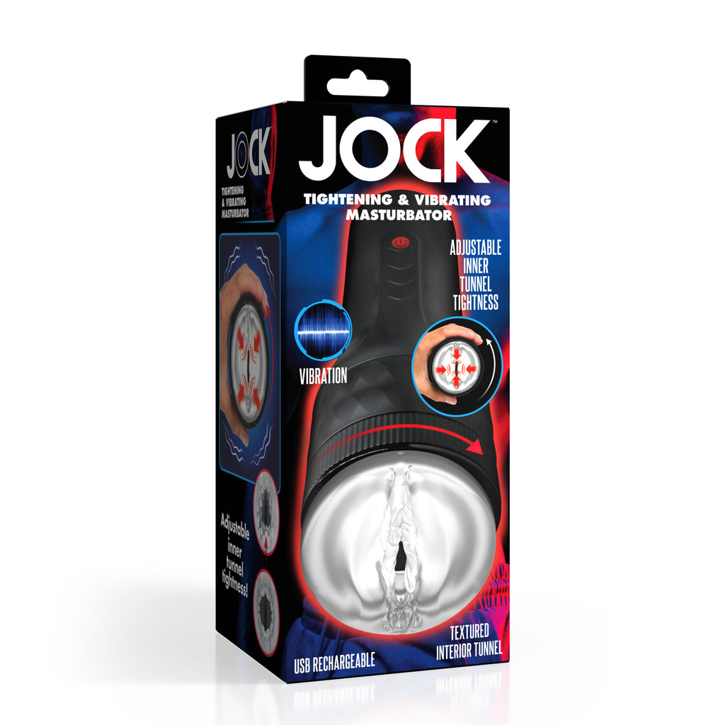 Jock Tightening and Vibrating Masturbator Black
