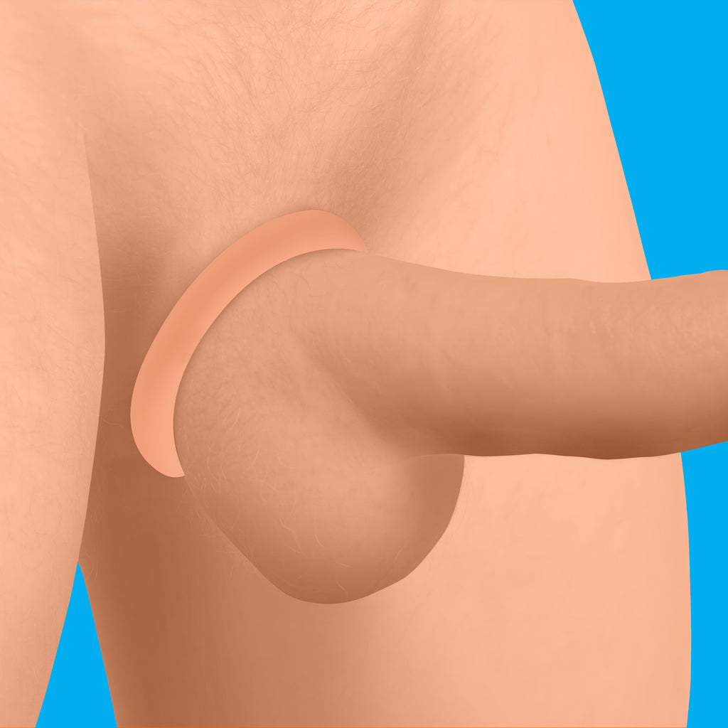 Jock Discreet Silicone Cock Ring Set - Medium Tan