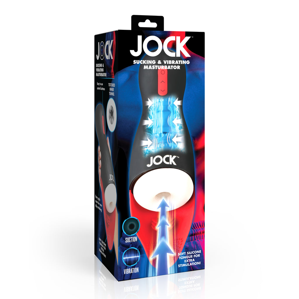 Jock Sucking and Vibrating Masturbator Black