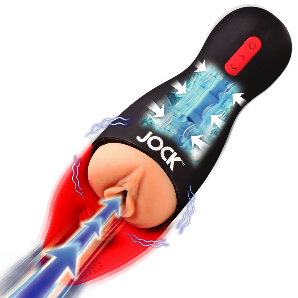 Jock Sucking and Vibrating Pussy Masturbator Flesh