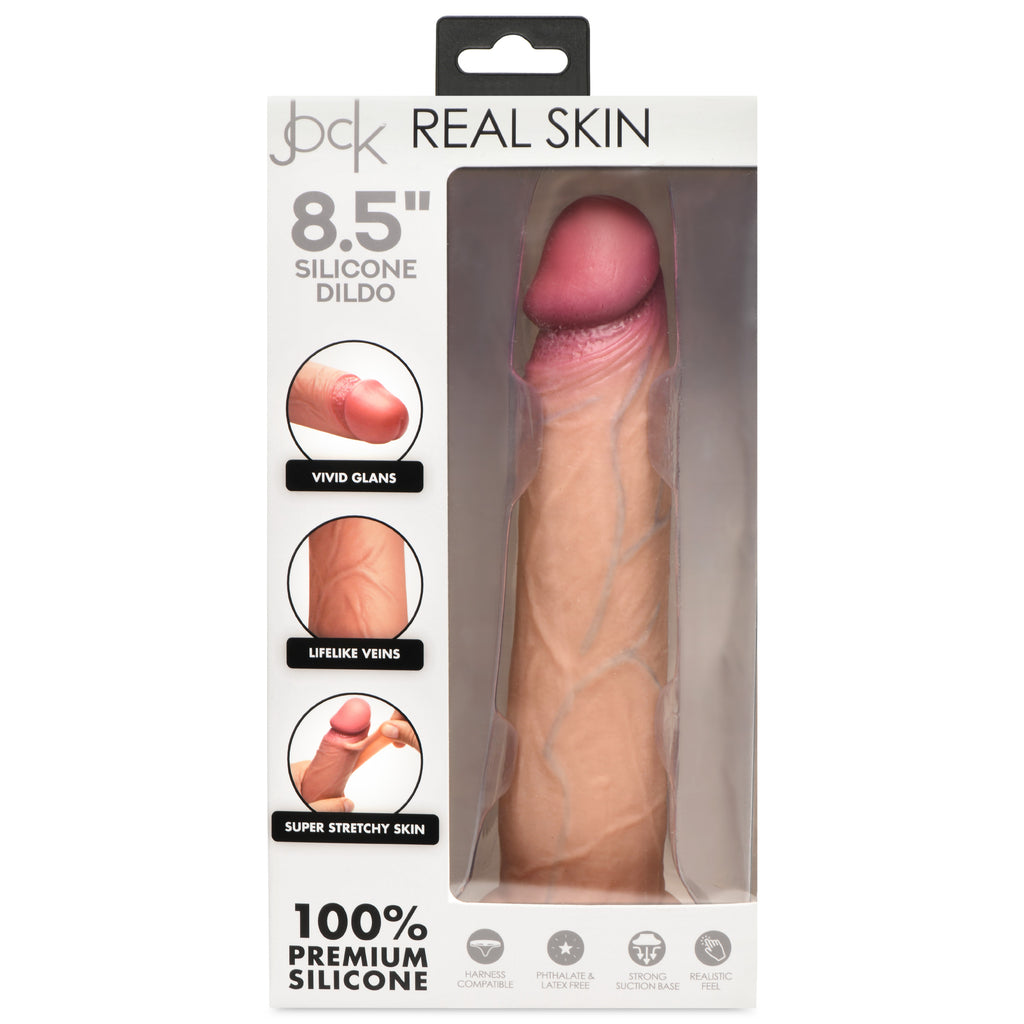 Jock Real Skin Silicone Dildo - 8.5" Tan