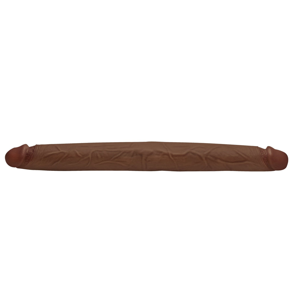 Jock 17.75 Inch Double Dildo - Dark Brown
