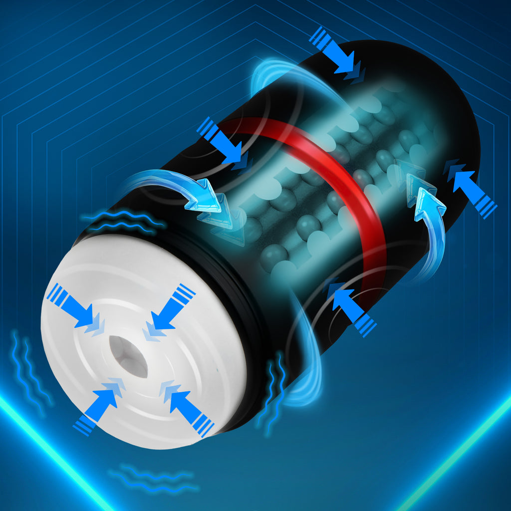 Jock JOCK Tightening & Vibrating Masturbator Black