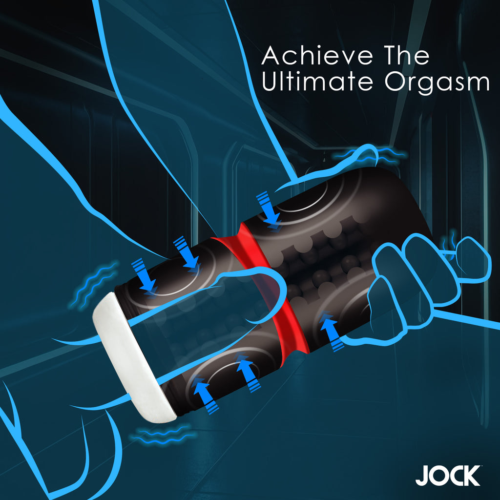 Jock JOCK Tightening & Vibrating Masturbator Black