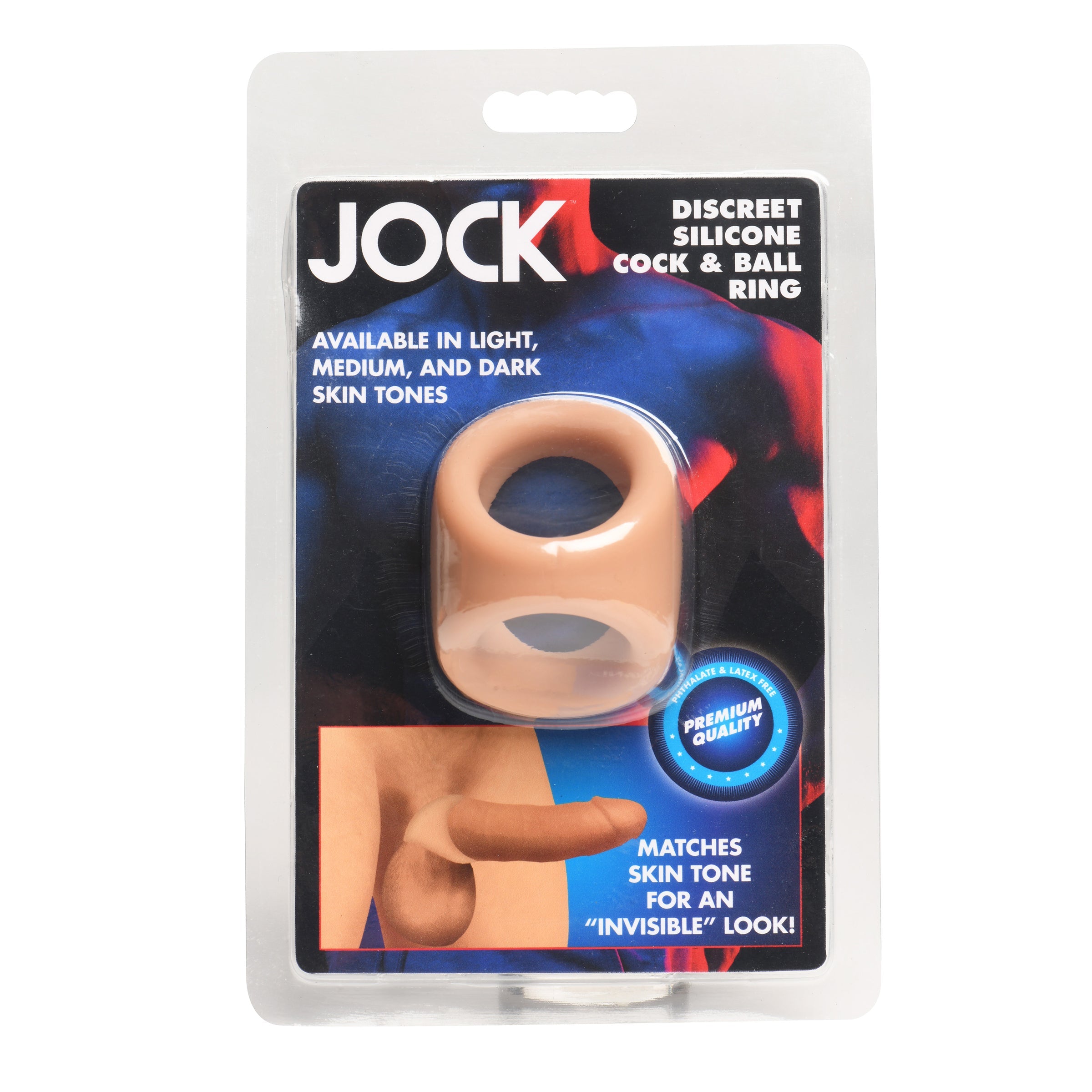 Jock JOCK Silicone Cock & Ball Ring - Medium Tan