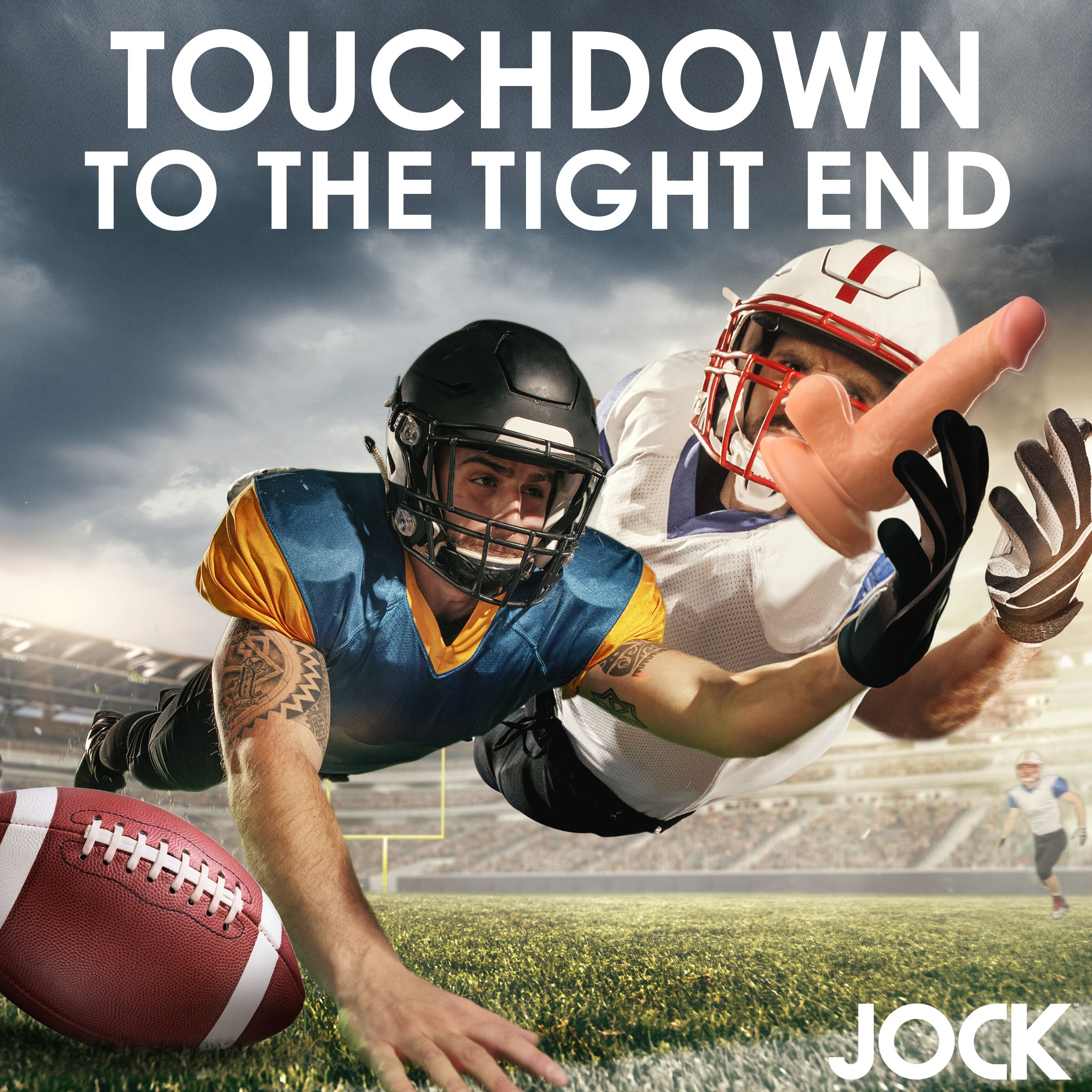 Jock Football Frank 6.75 Inch Dildo Flesh