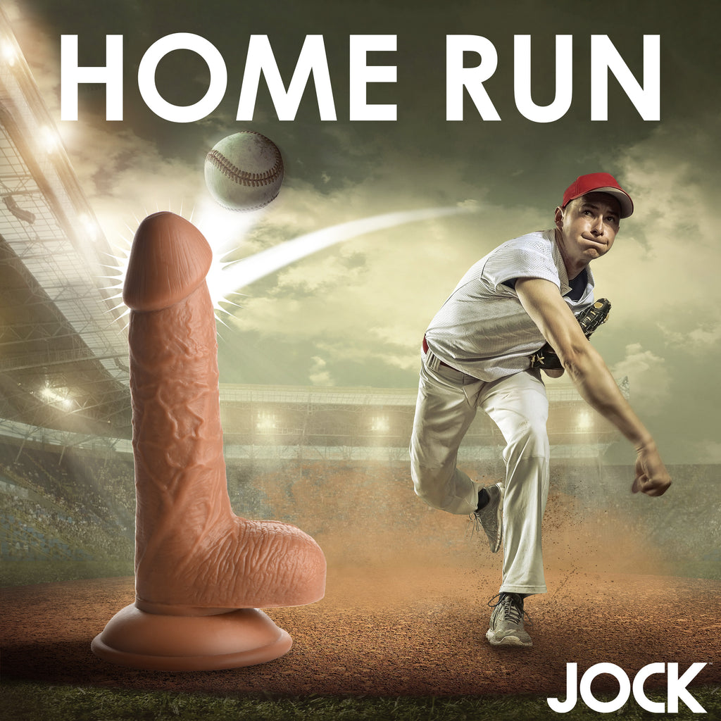 Jock Baseball Brian 7 Inch Dildo Tan