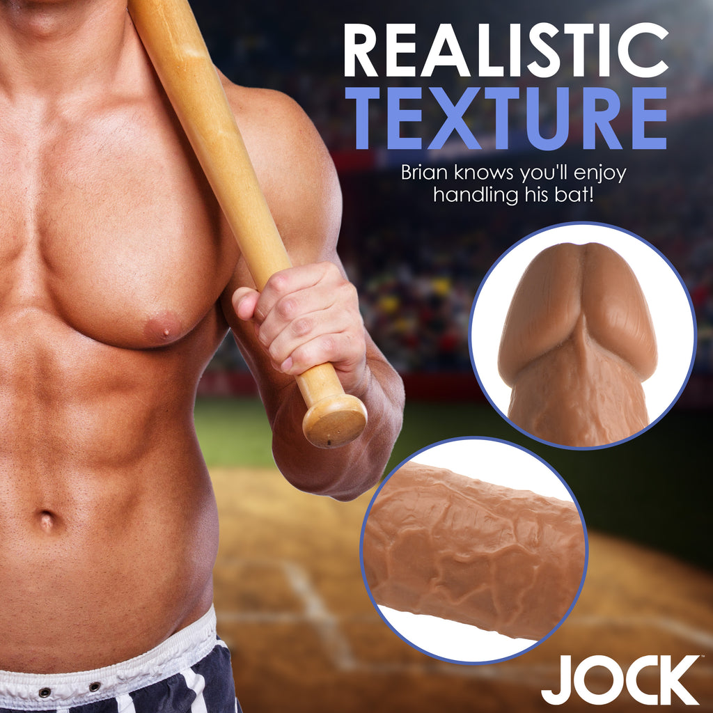 Jock Baseball Brian 7 Inch Dildo Tan