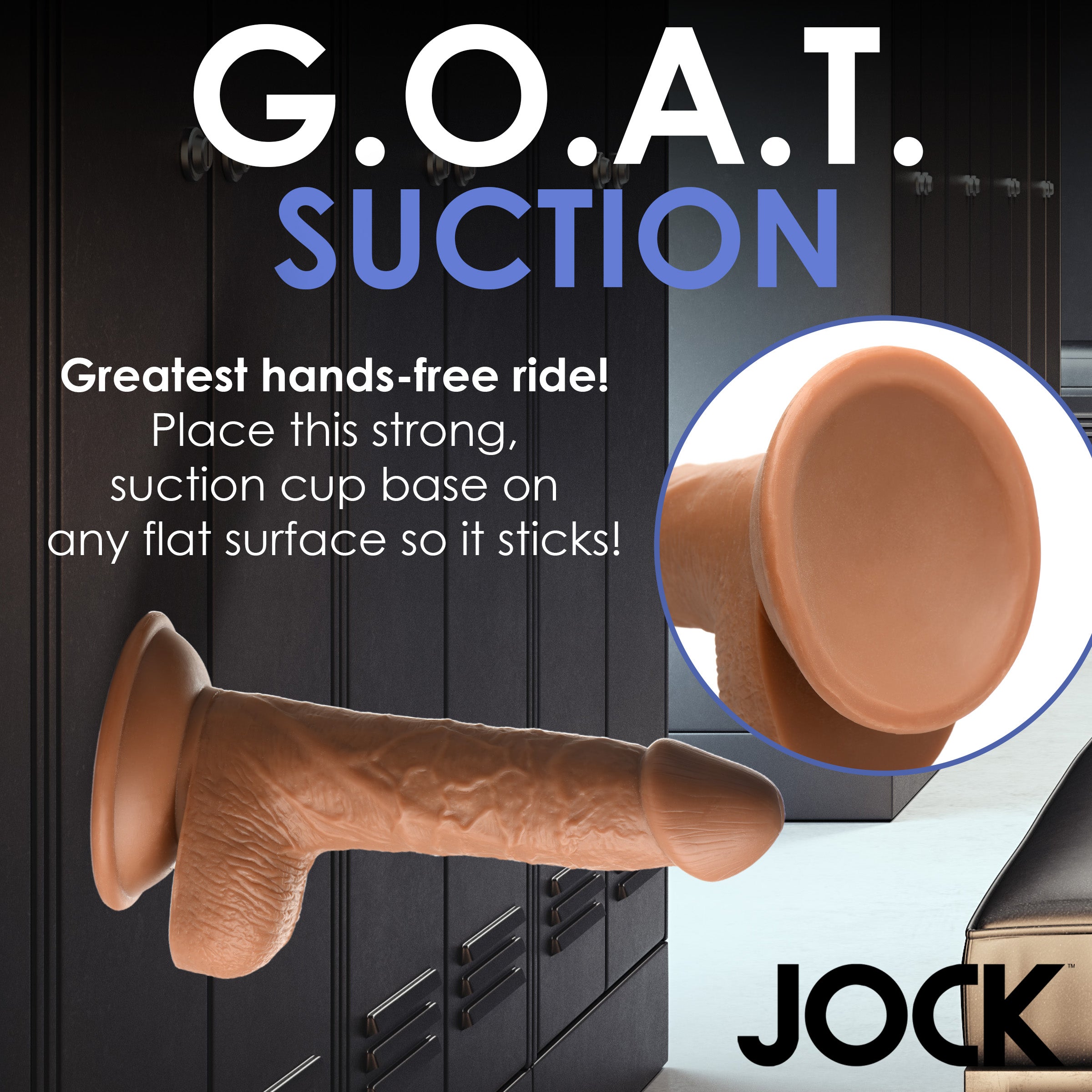 Jock Baseball Brian 7 Inch Dildo Tan