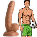 Jock Soccer Sam 7 Inch Dildo Tan