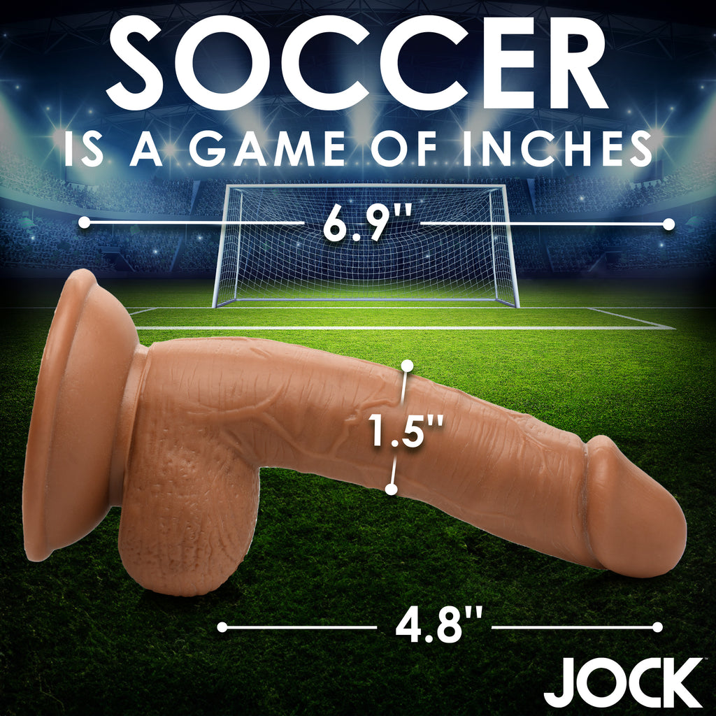 Jock Soccer Sam 7 Inch Dildo Tan