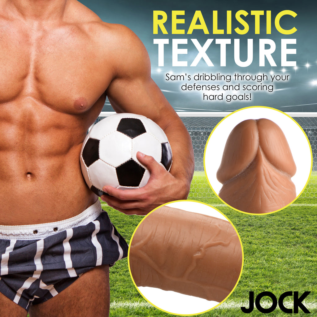 Jock Soccer Sam 7 Inch Dildo Tan