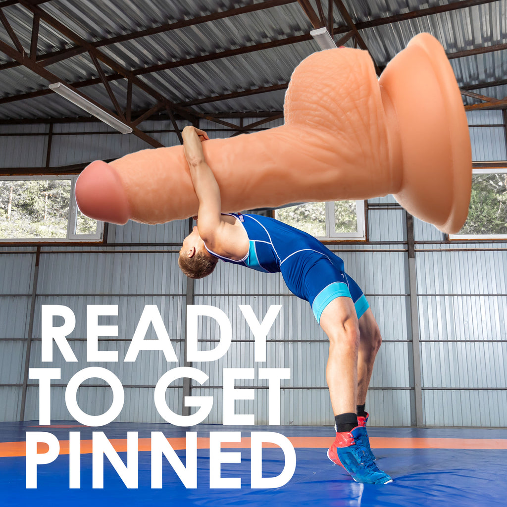 Jock Wrestling Wayne 7 Inch Dildo Flesh