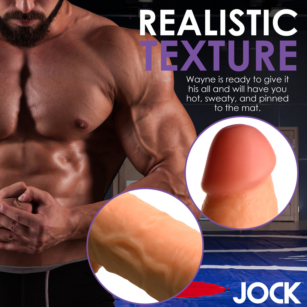 Jock Wrestling Wayne 7 Inch Dildo Flesh