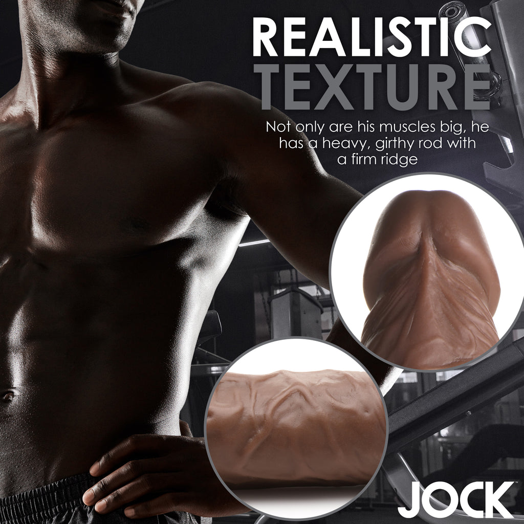 Jock Weightlifting Wesley 7 Inch Dildo Brown