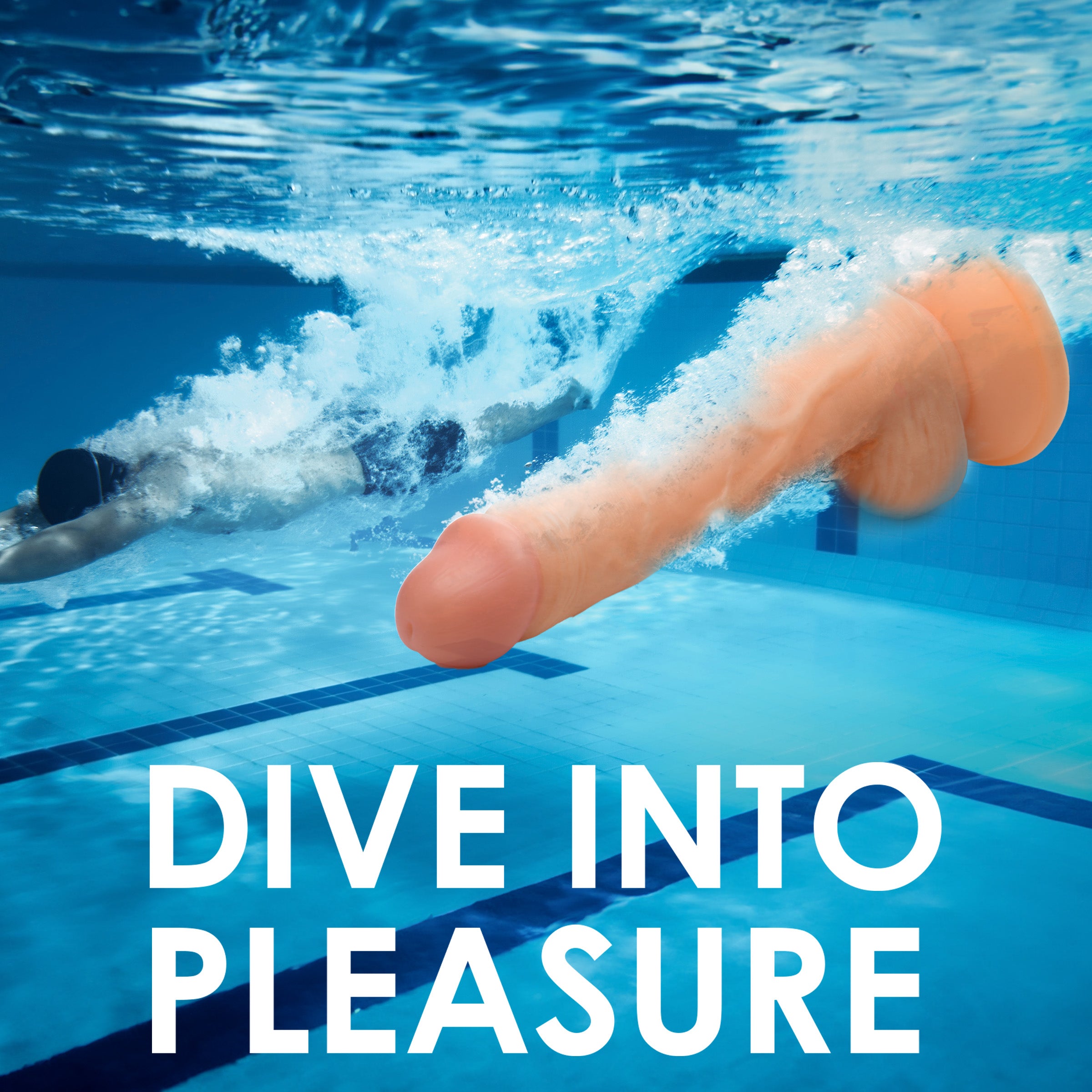 Jock Swimming Simon 7 inch Dildo Flesh