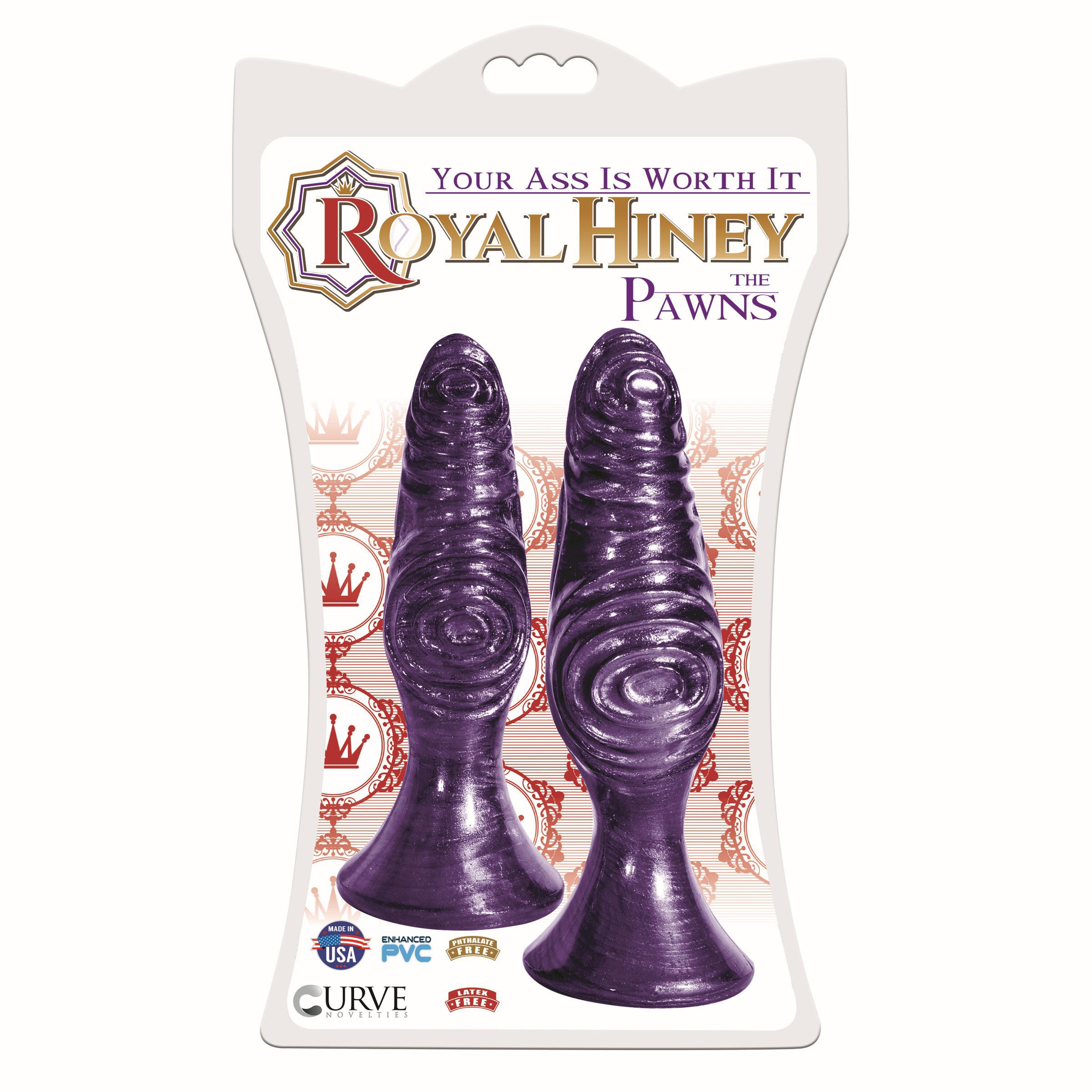 Royal Hiney The Pawns Anal Plug Set -Purple Purple