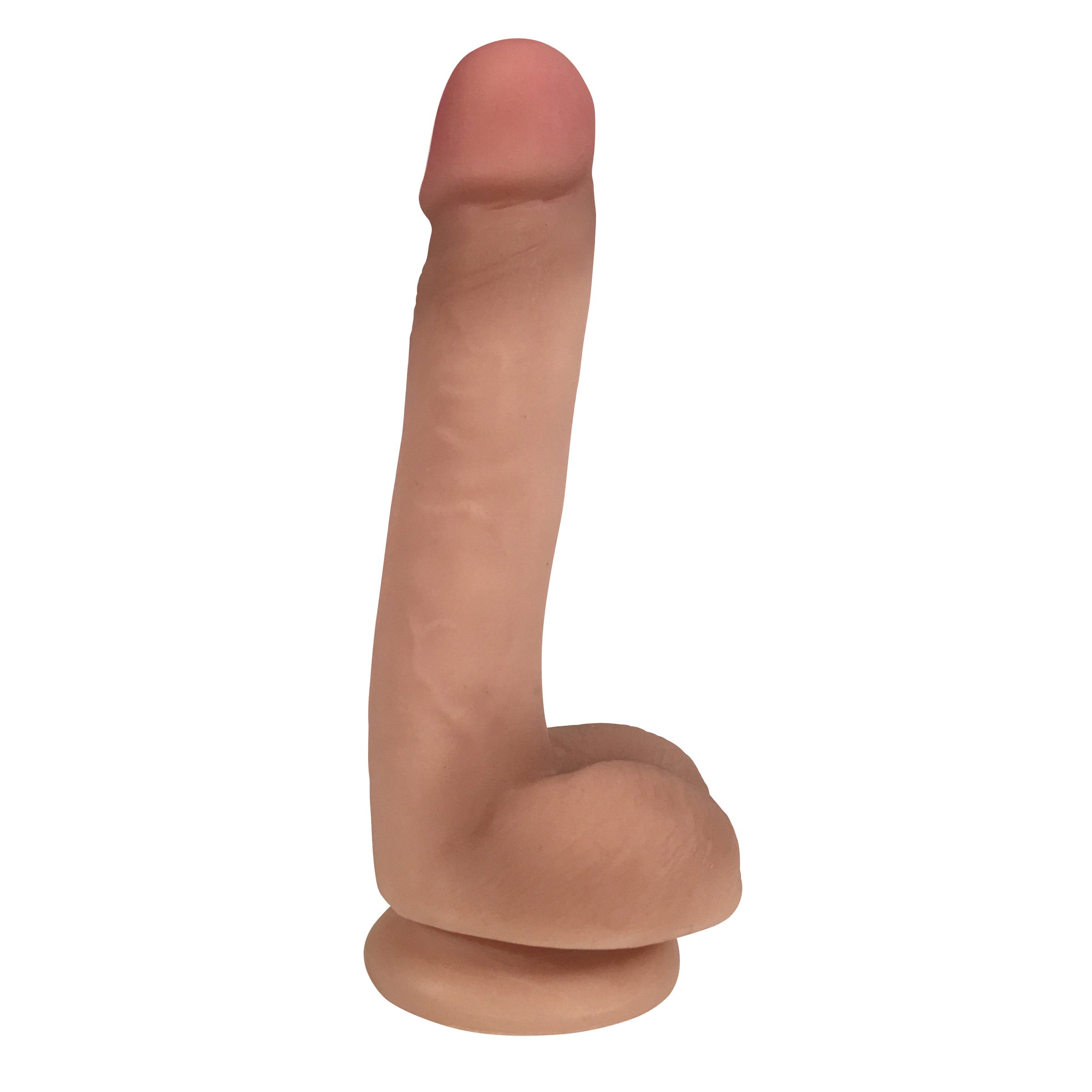 Easy Riders Easy Riders 7 Inch Dual Density Dildo With Balls - Flesh Flesh