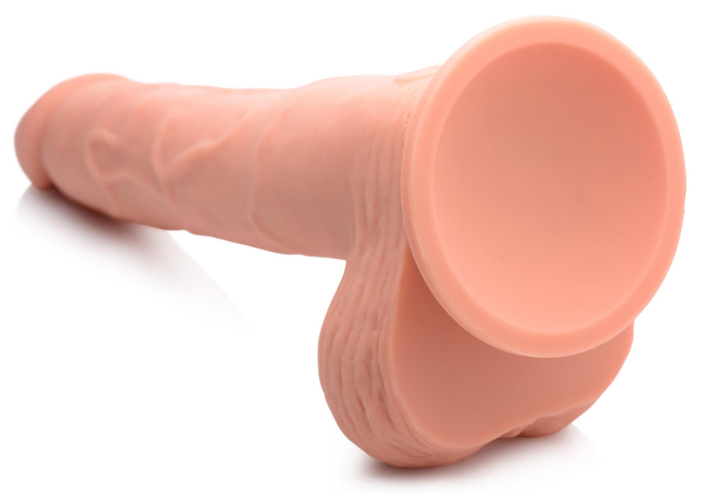 Easy Riders Thrusting and Vibrating 8 Inch Dildo - Light Flesh