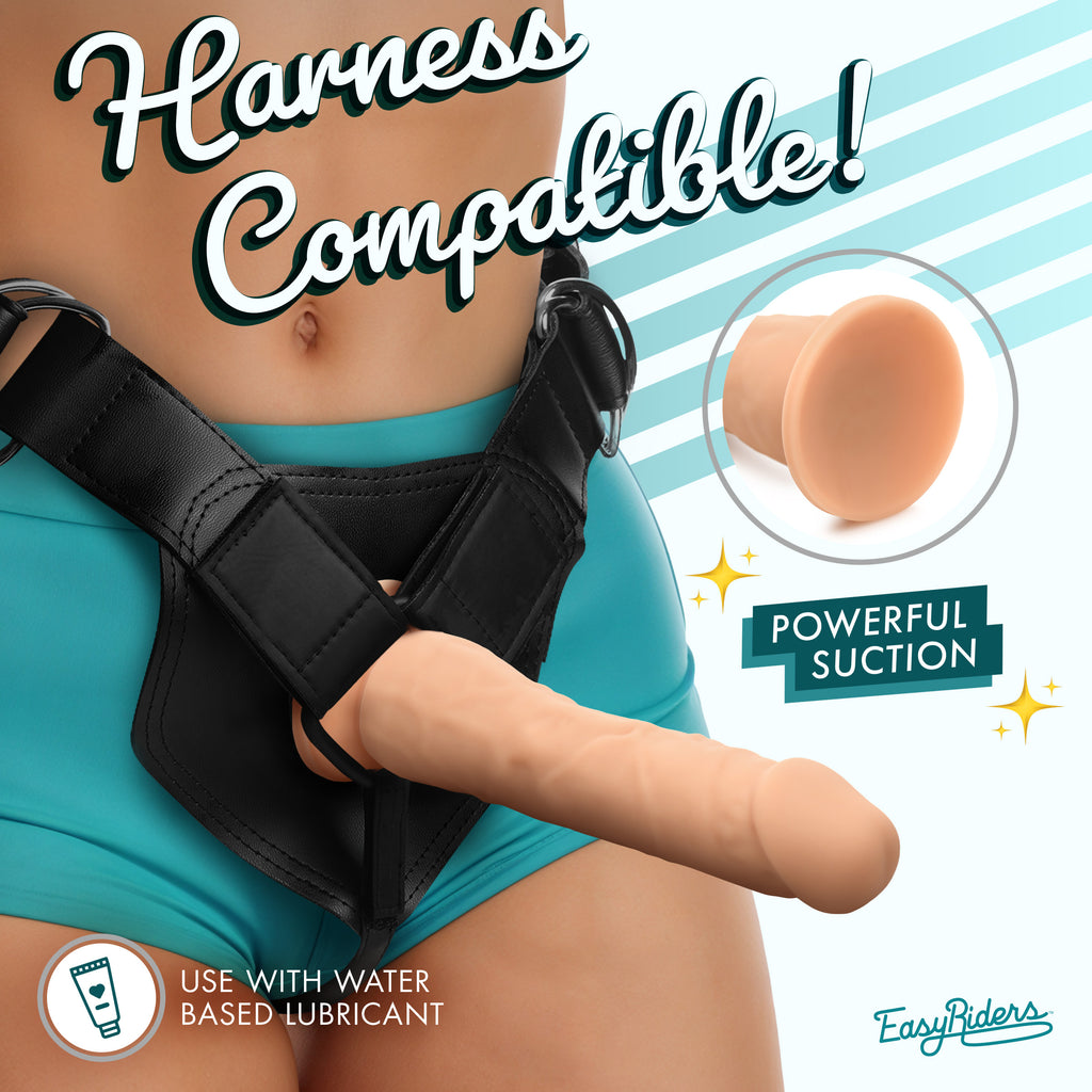 Easy Riders Easy Riders 7 Inch Silicone Dildo - Light Flesh