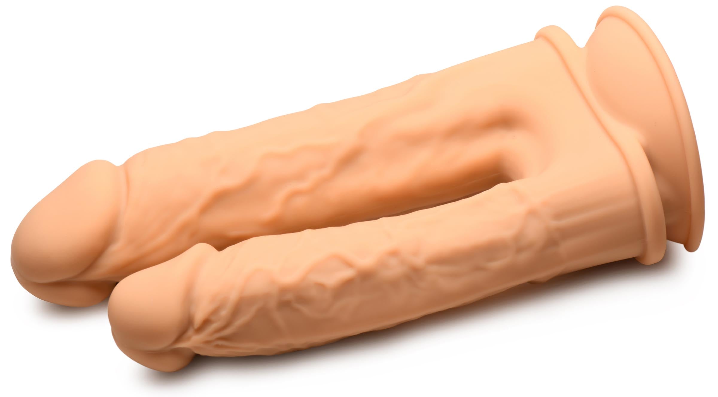 Fleshstixxx Silexpan Hypoallergenic Silicone Double Dildo Tan