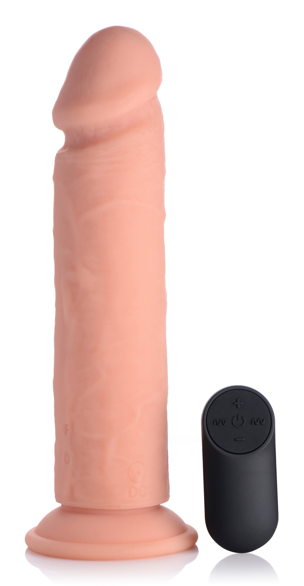 Big Shot Big Shot Vibrating Remote Control Silicone Dildo - 9 Inch Flesh