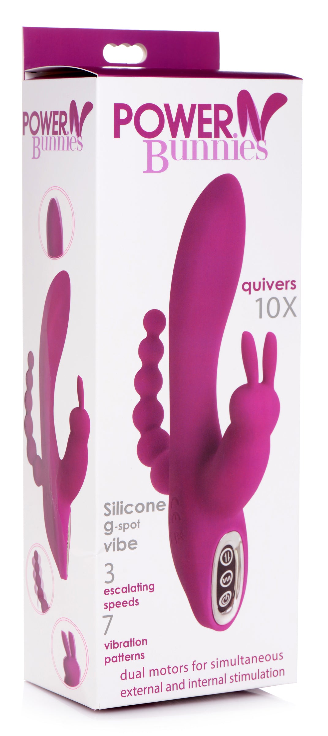 Gossip Quivers 10X Silicone G-spot Rabbit Vibrator Purple