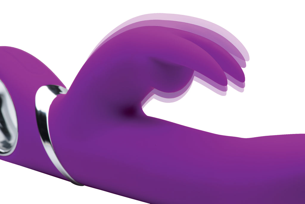 Gossip Twirly 66X Spinning Silicone Rabbit Vibrator Purple