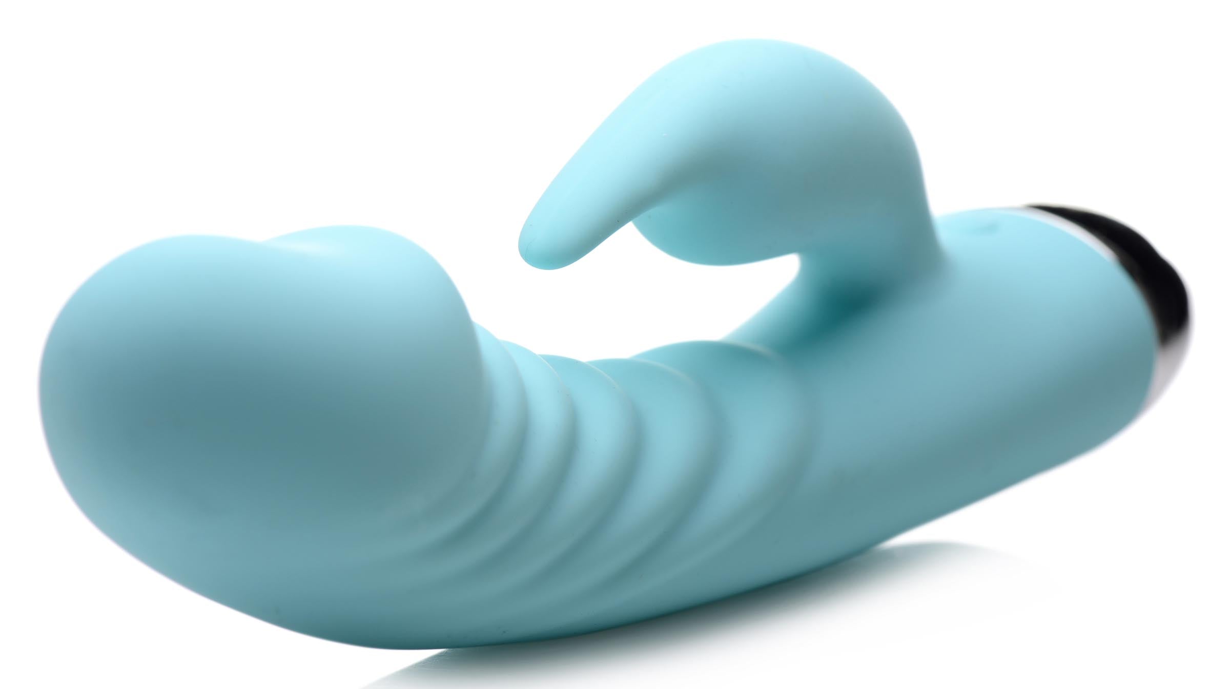 Power Bunnies Sassy 10X Silicone G-Spot Vibrator Blue