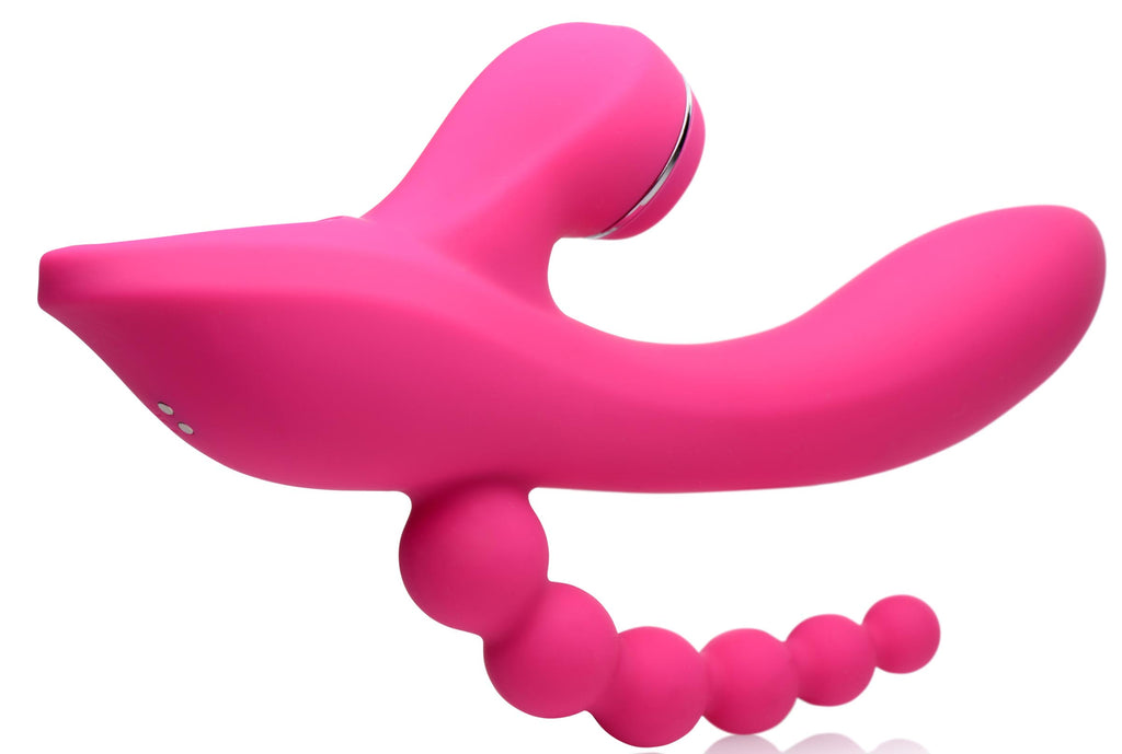 Power Bunnies Suckers 21X Silicone Suction Vibe Pink