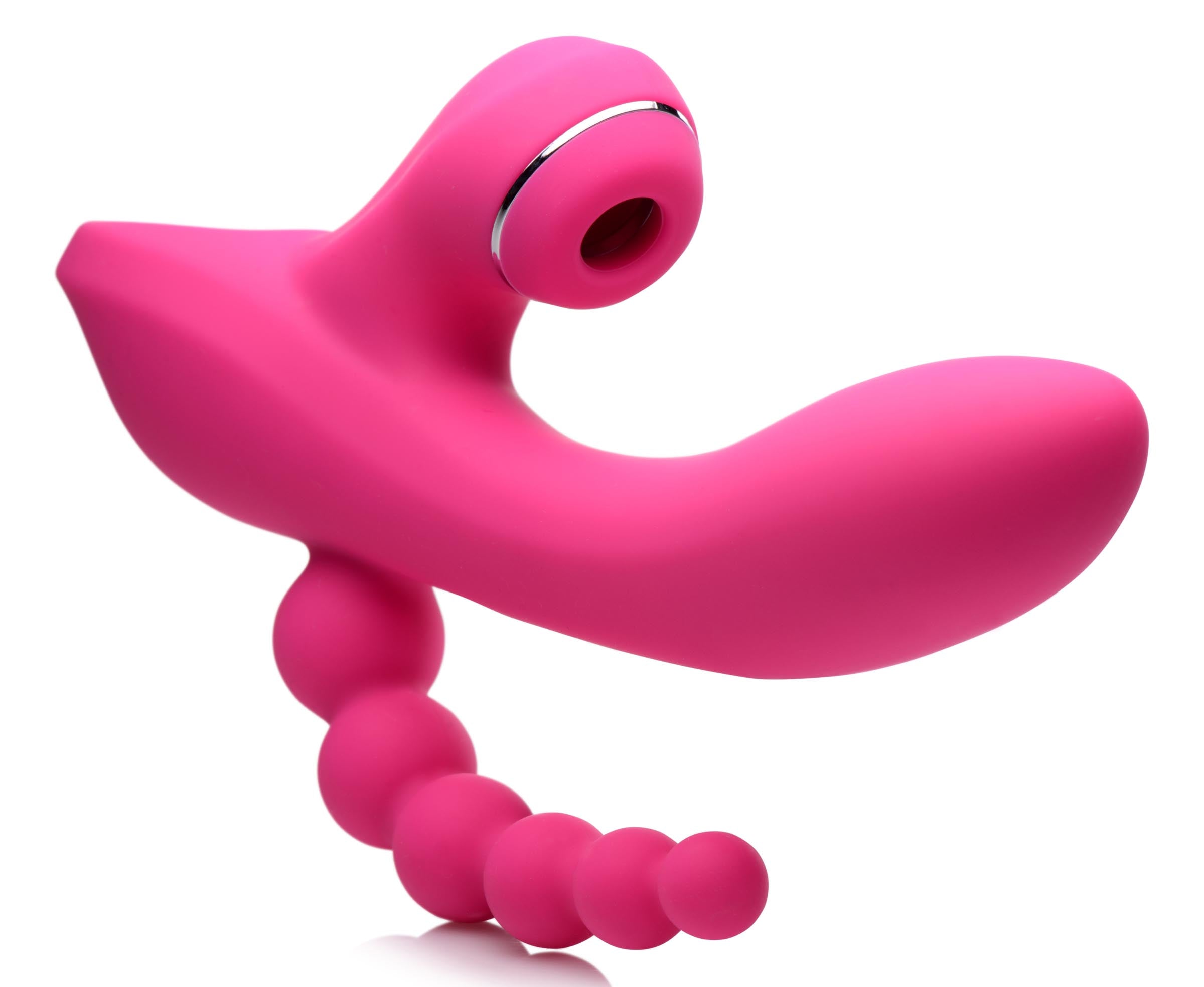 Power Bunnies Suckers 21X Silicone Suction Vibe Pink