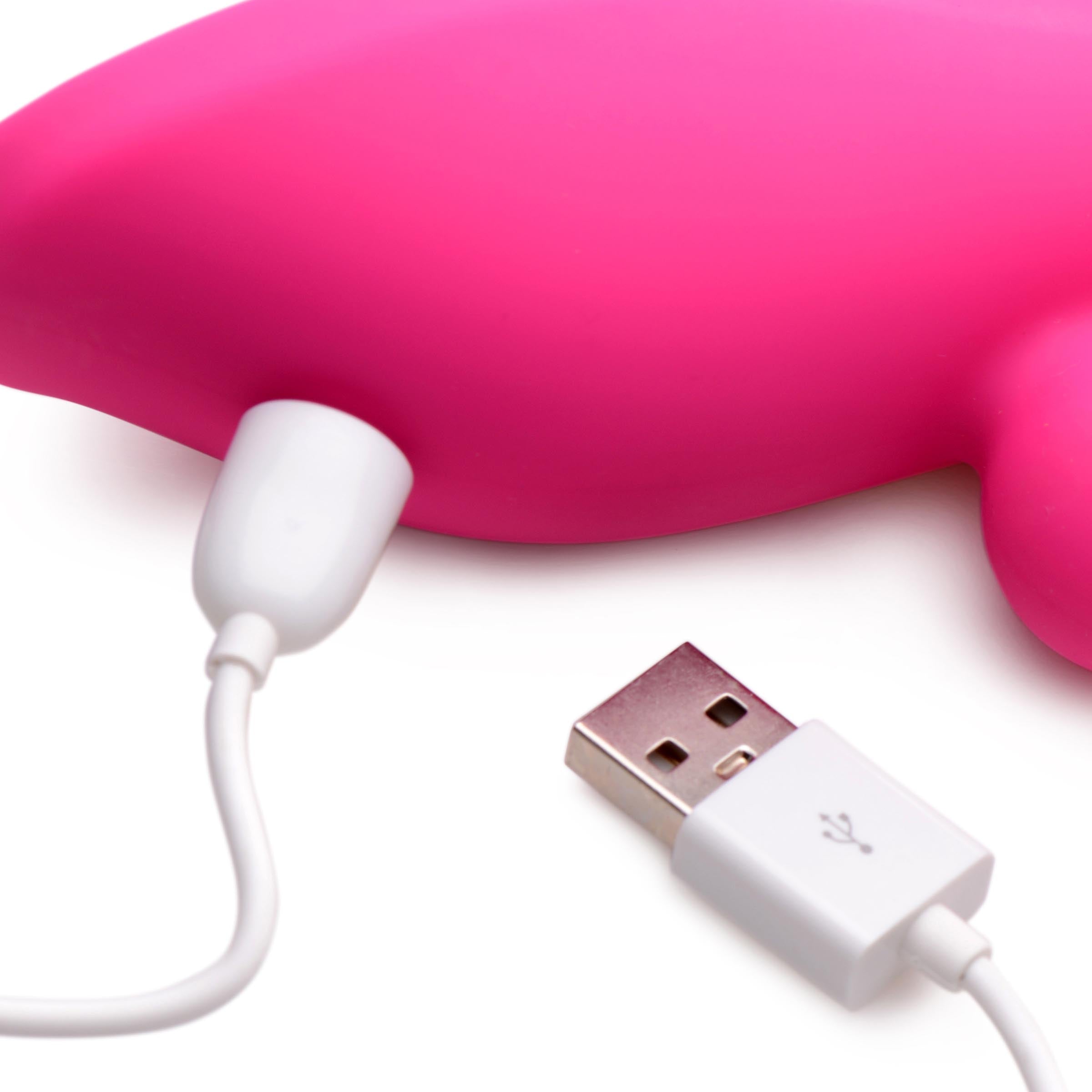 Power Bunnies Suckers 21X Silicone Suction Vibe Pink