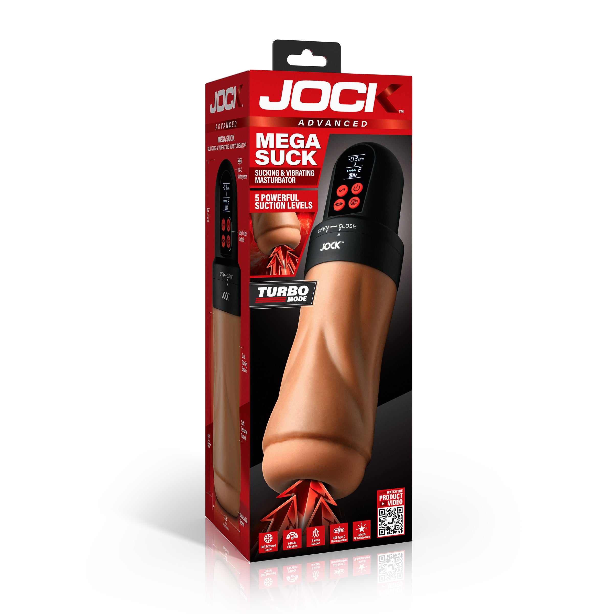 Jock JOCK Sucking & Vibrating Masturbator Flesh