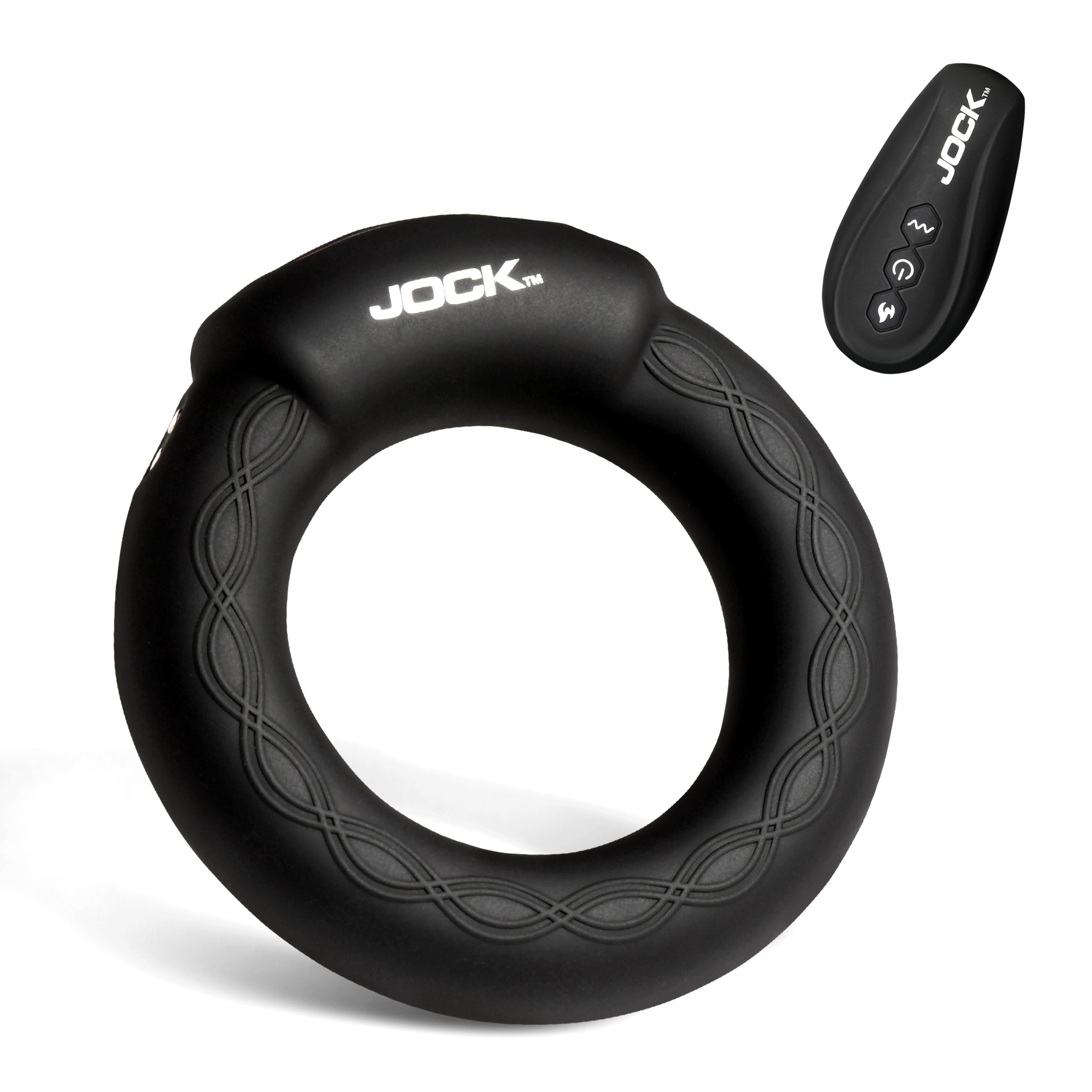 Jock Rumbler Vibrating & Warming C-Ring - 1.8" Black