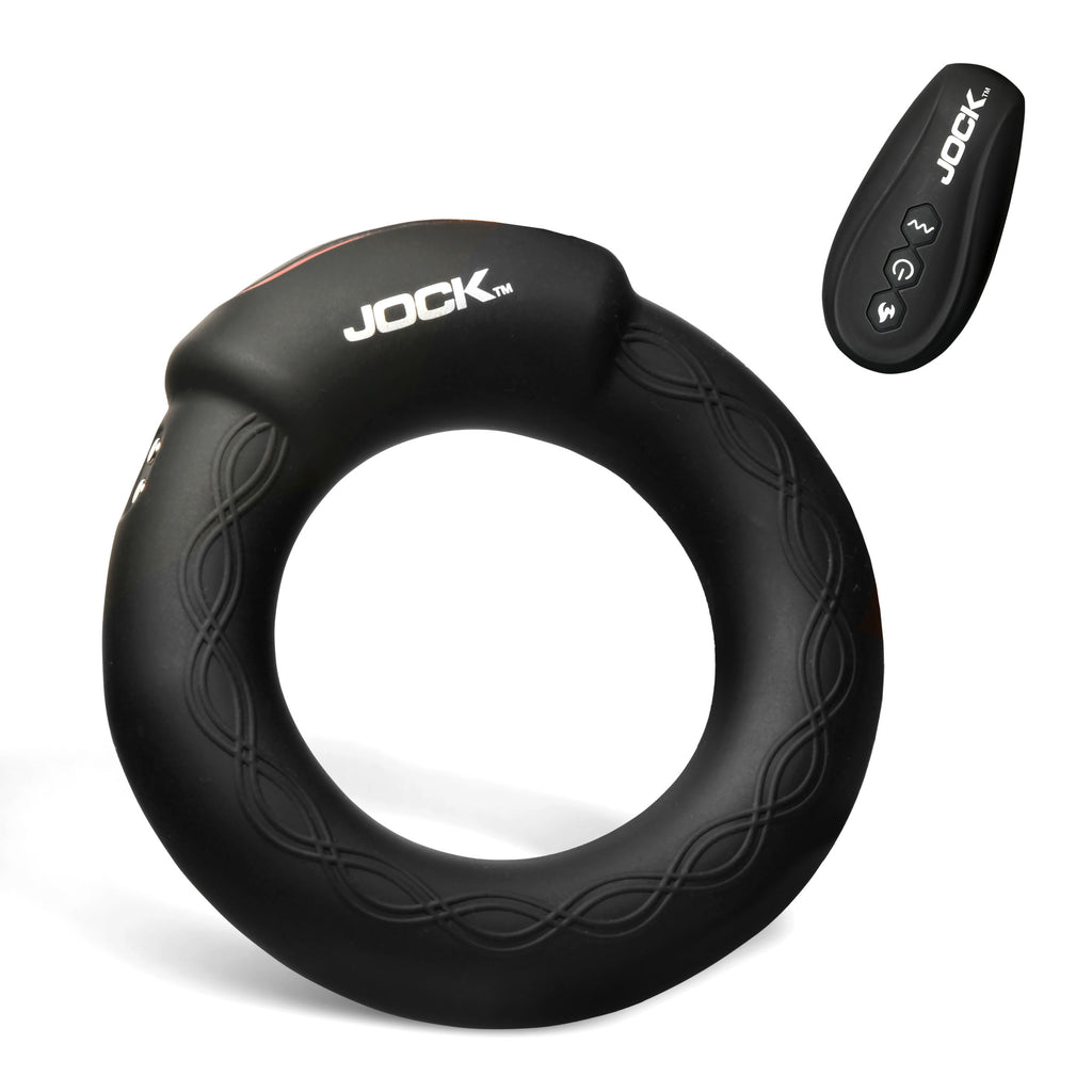 Jock Rumbler Vibrating & Warming C-Ring - 2" Black