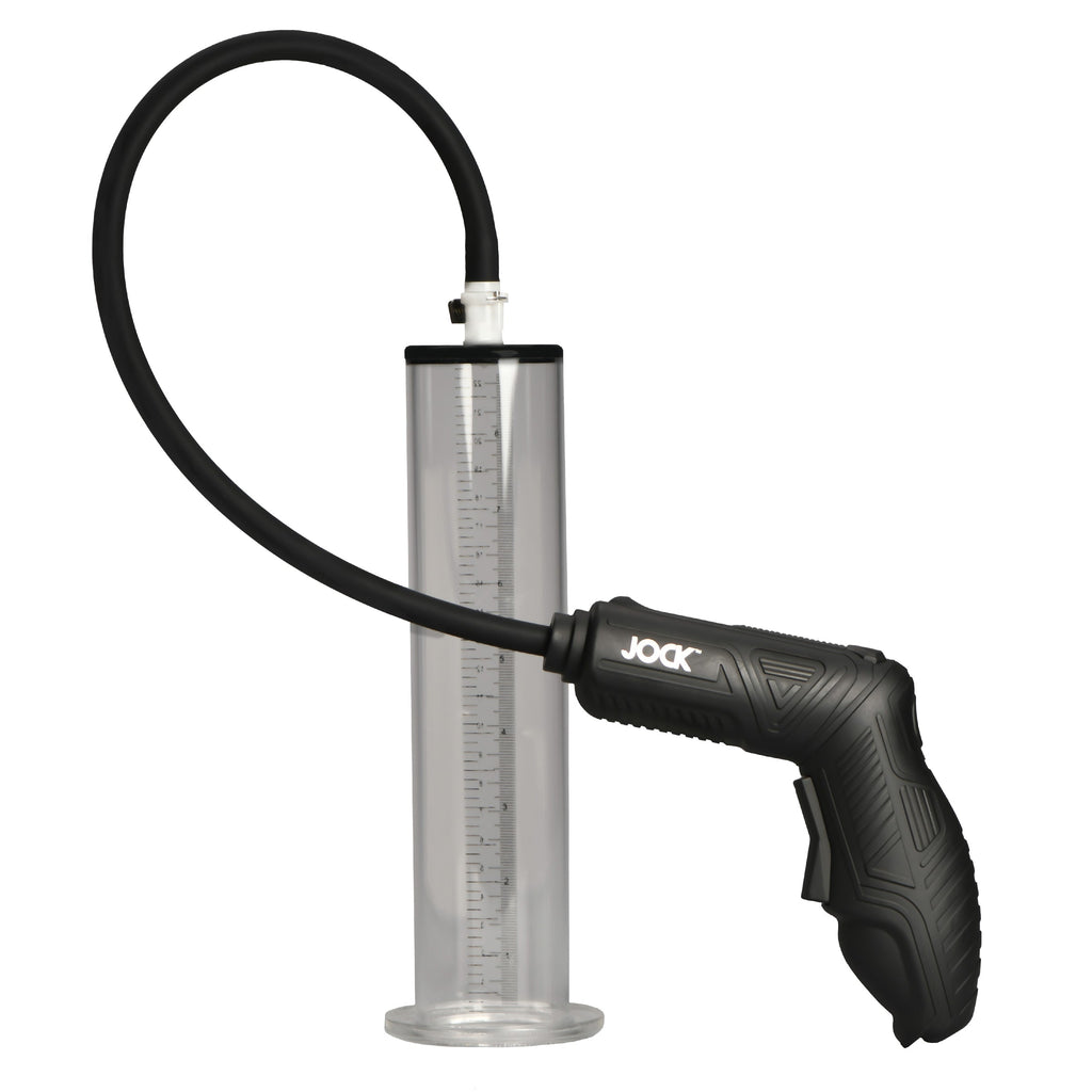 Jock Power Pumper Automatic Penis Pump with Cylinder Black