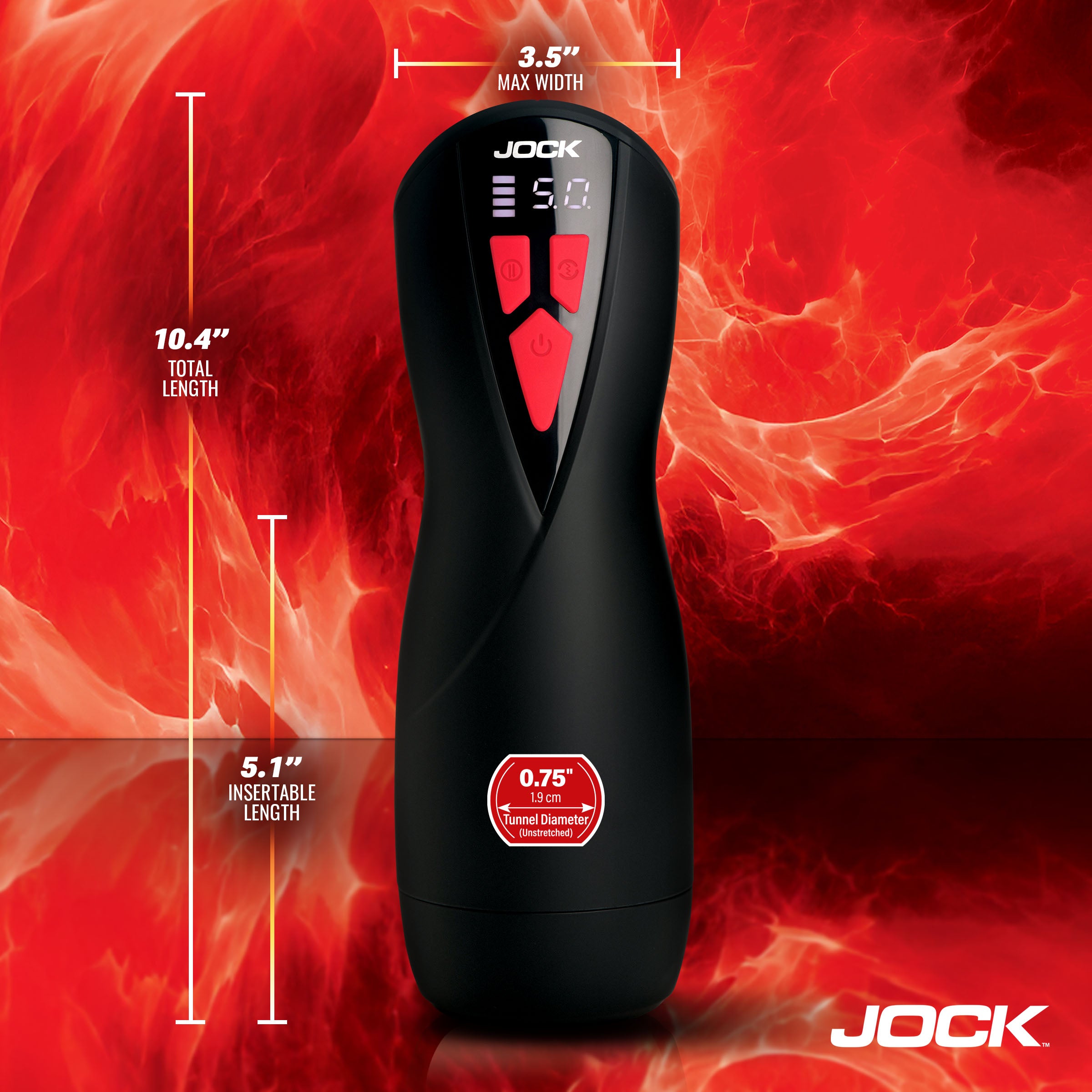 Jock Banger Sucking & Vibrating Pussy Masturbator Black