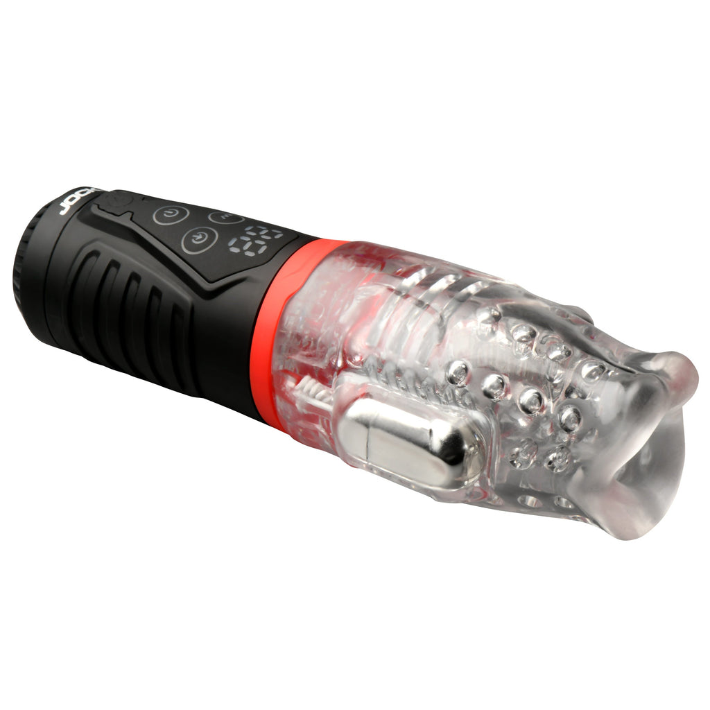 Jock Power Suck Sucking & Vibrating Masturbator Black