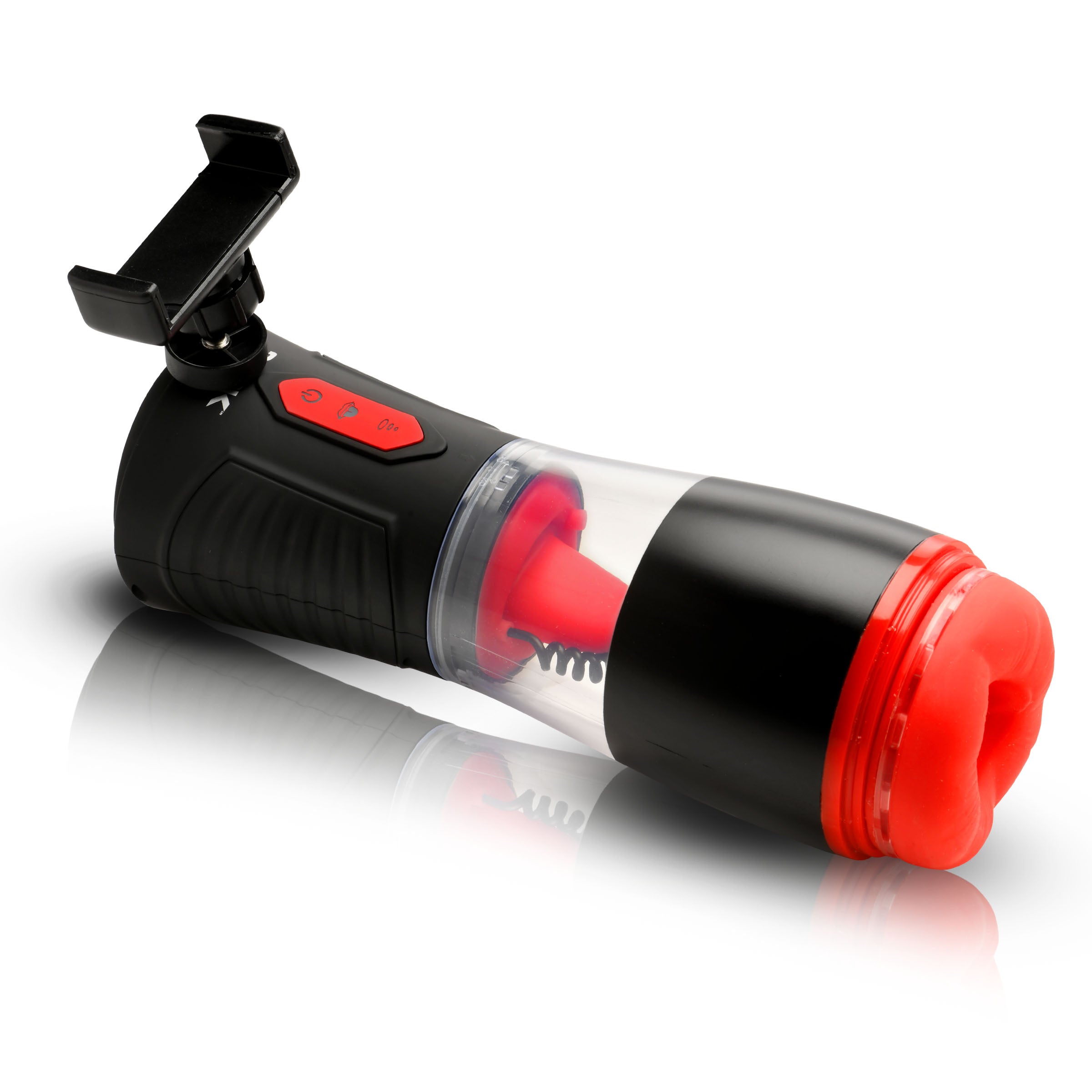 Jock Blow Job Sucking, Licking, and Vibrating Masturbator Black