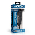 Jock Double Thrust Thrusting & Vibrating Double Penetration C-Ring w/ Remote Black