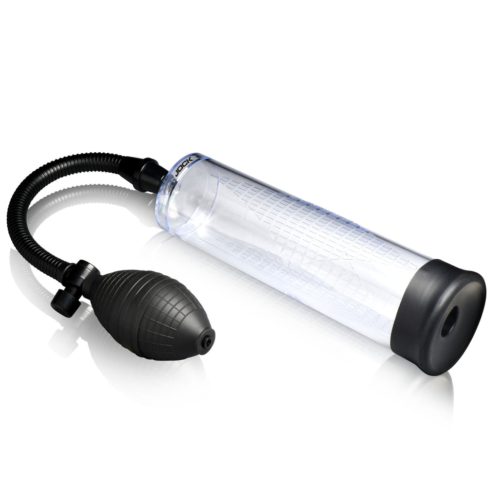 Jock Amp Up Penis Pump with Bulb Black
