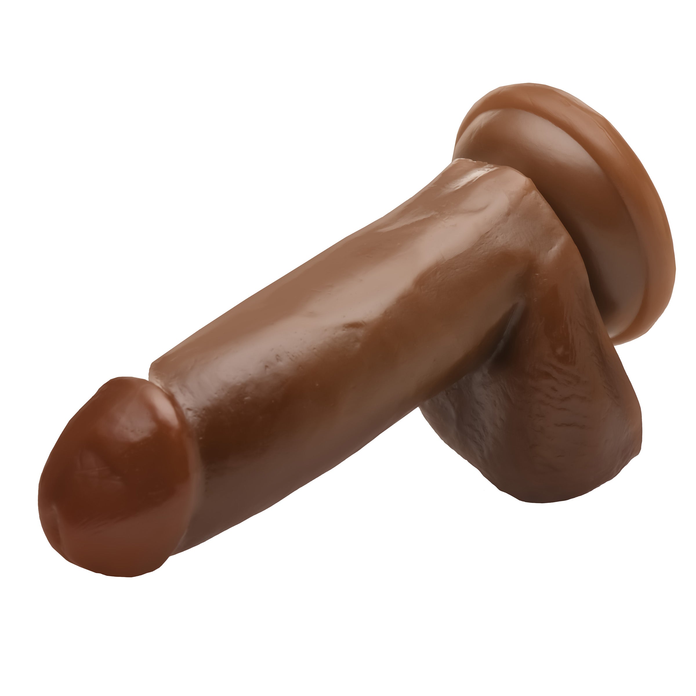 Jock 6 Inch Dong with Balls - Brown Brown