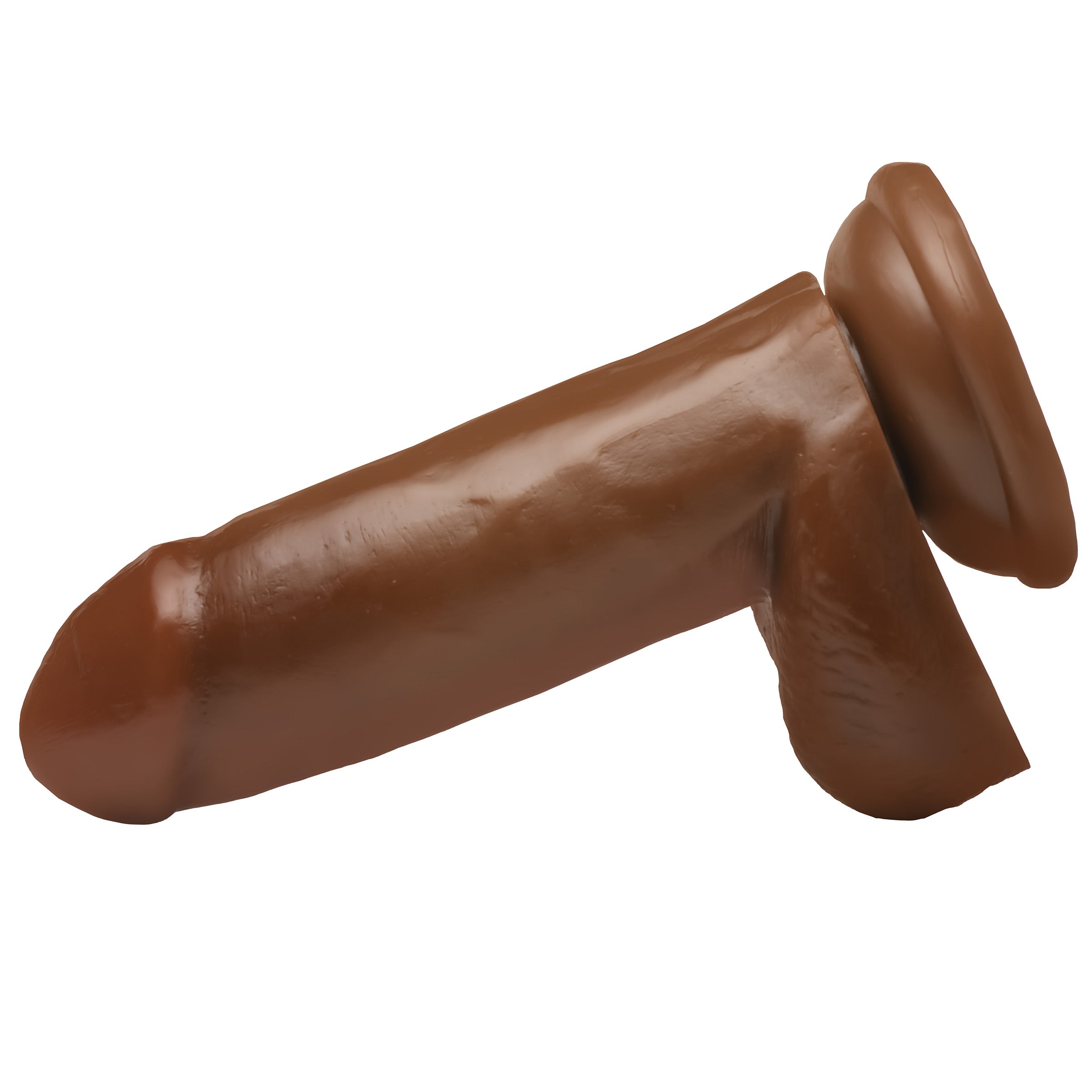 Jock 6 Inch Dong with Balls - Brown Brown