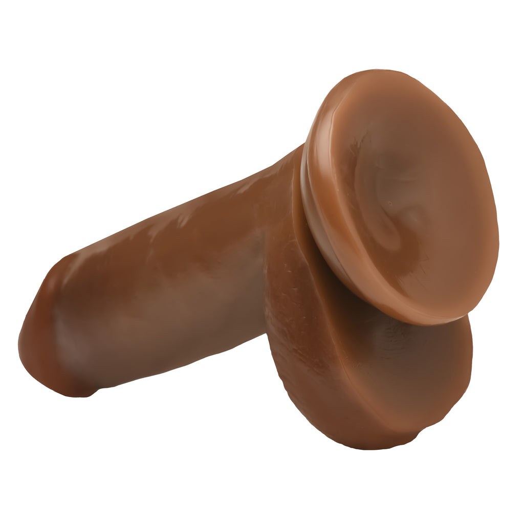 Jock 6 Inch Dong with Balls - Brown Brown