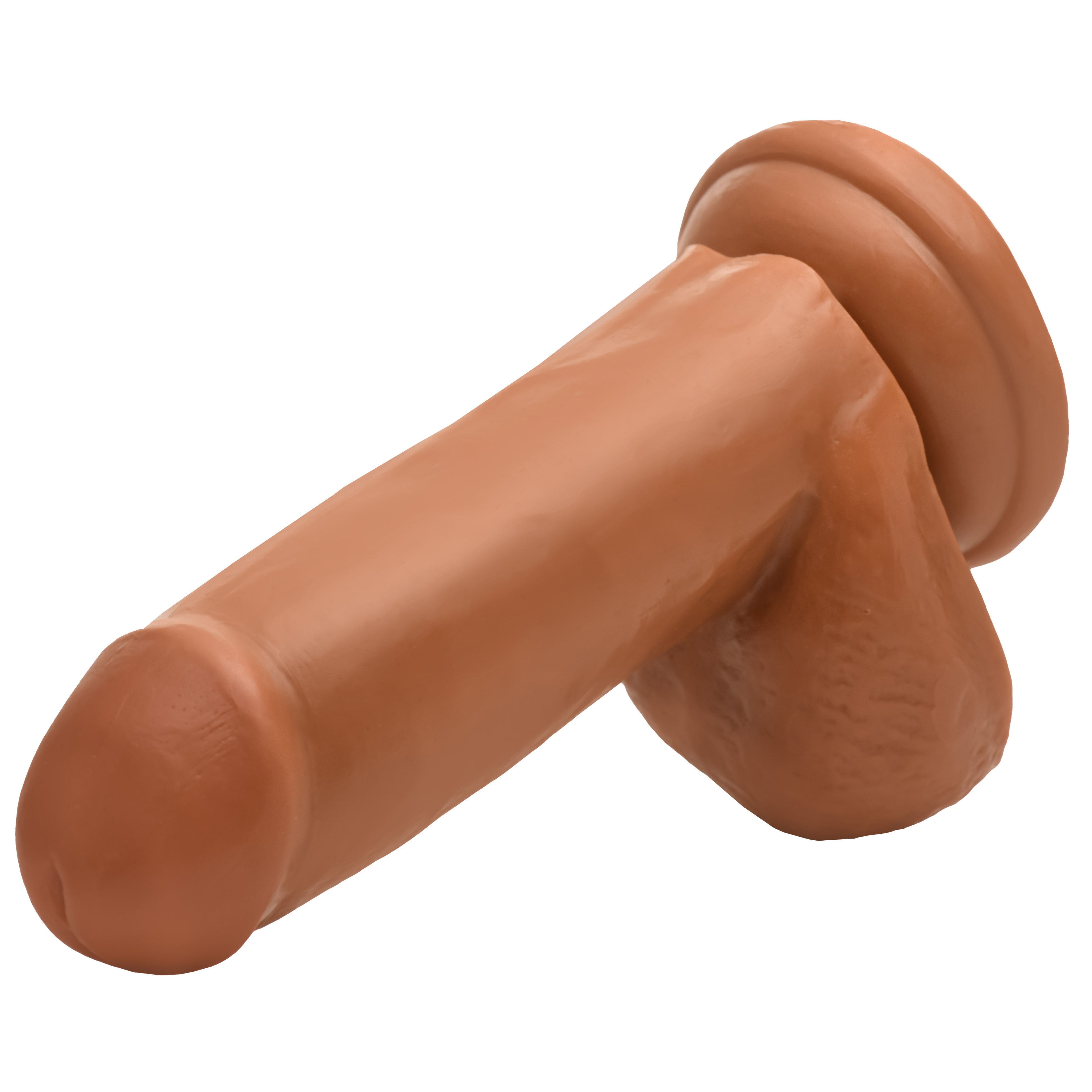 Jock Medium Suction Cup Dildo with Balls - 6 Inch Tan