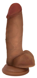 Jock Medium Suction Cup Dildo with Balls - 7 Inch Tan